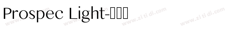 Prospec Light字体转换